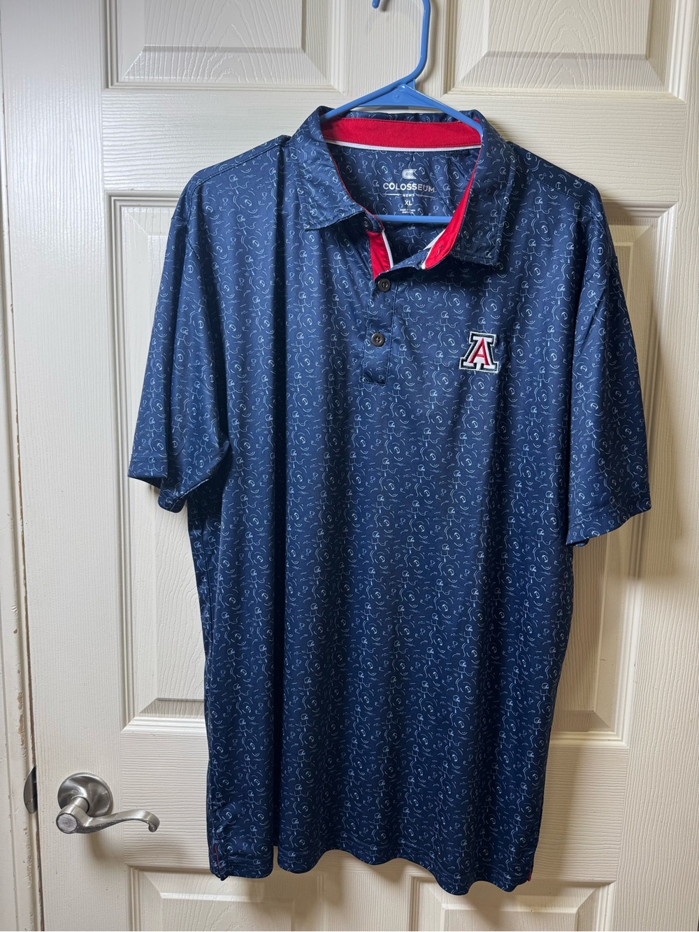 Colosseum Athletics Arizona Wildcats Navy Polo Shirt